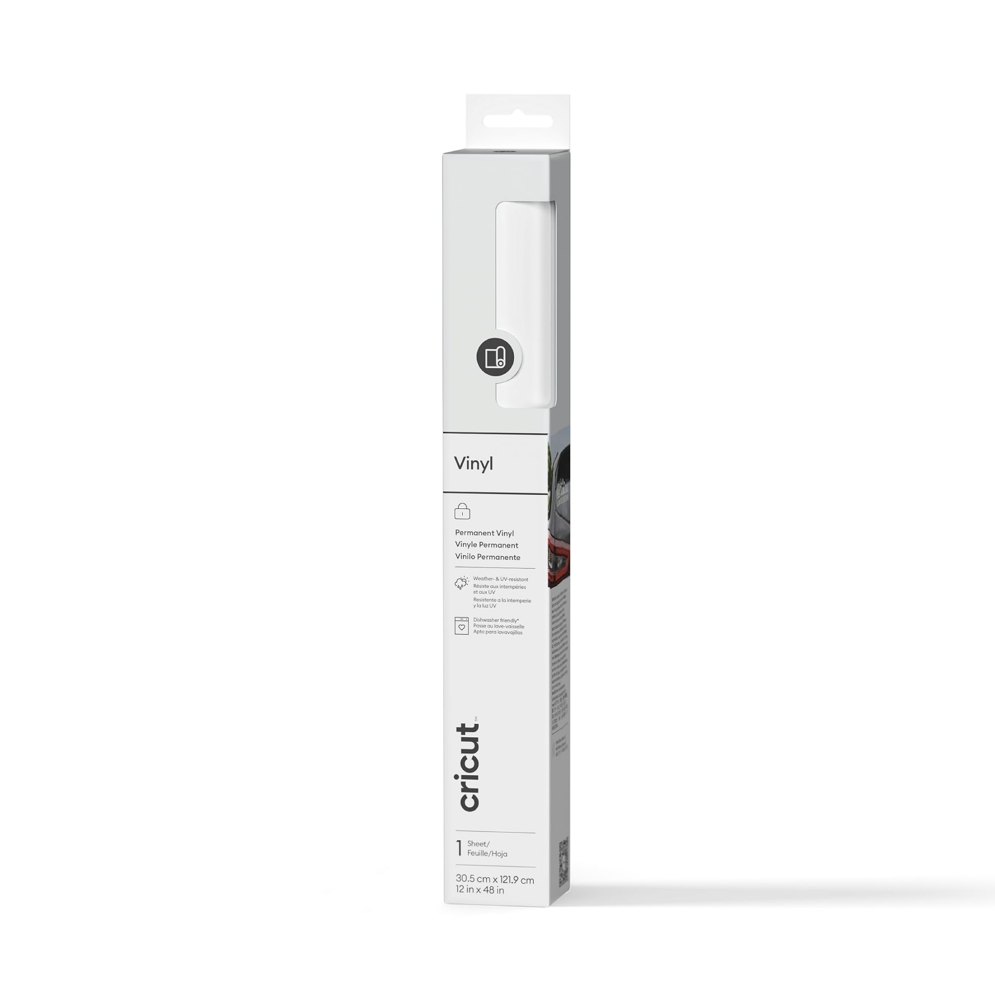 Cricut™ Vinyl | Permanent (1.2m / 4 ft) | White