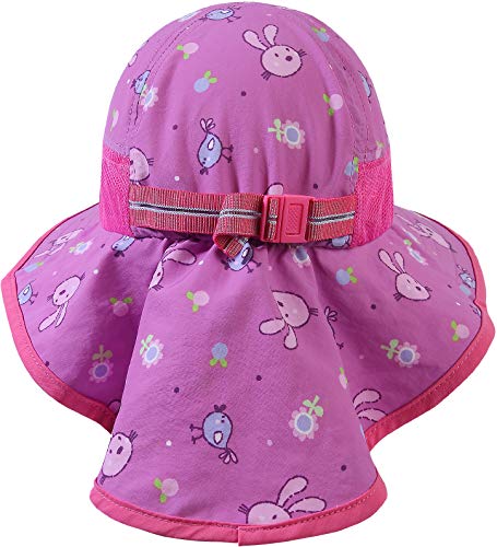 Image of icolor Kids Sun Hat UPF50+ Sun Protection Bucket Hat Toddler Summer Beach Play Hats with Neck Flap for Girl Boy Ages 3~10