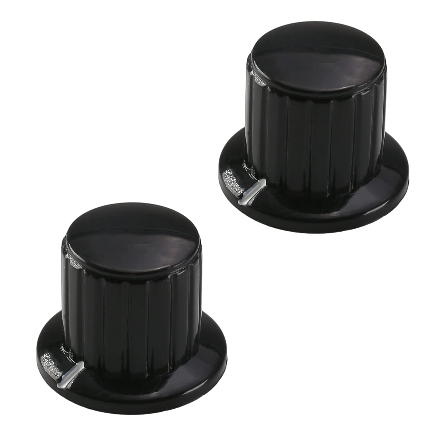 Heyiarbeit 10 Pcs 6mm Potentiometer Volume Control Knobs 32.5x20.5mm Insert Shaft Plastic KYP32-18-6 Cap Gray