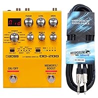 12 drive modes and 15 boost types with individual gain positioning (pre/post) Blues, X-Drive, Fat Distortion, Brown Sound, Fuzz, X-Metal, Scream, Cntr Overdrive and Distortion Serial or parallel boost structure possible Gate function eliminates noise...