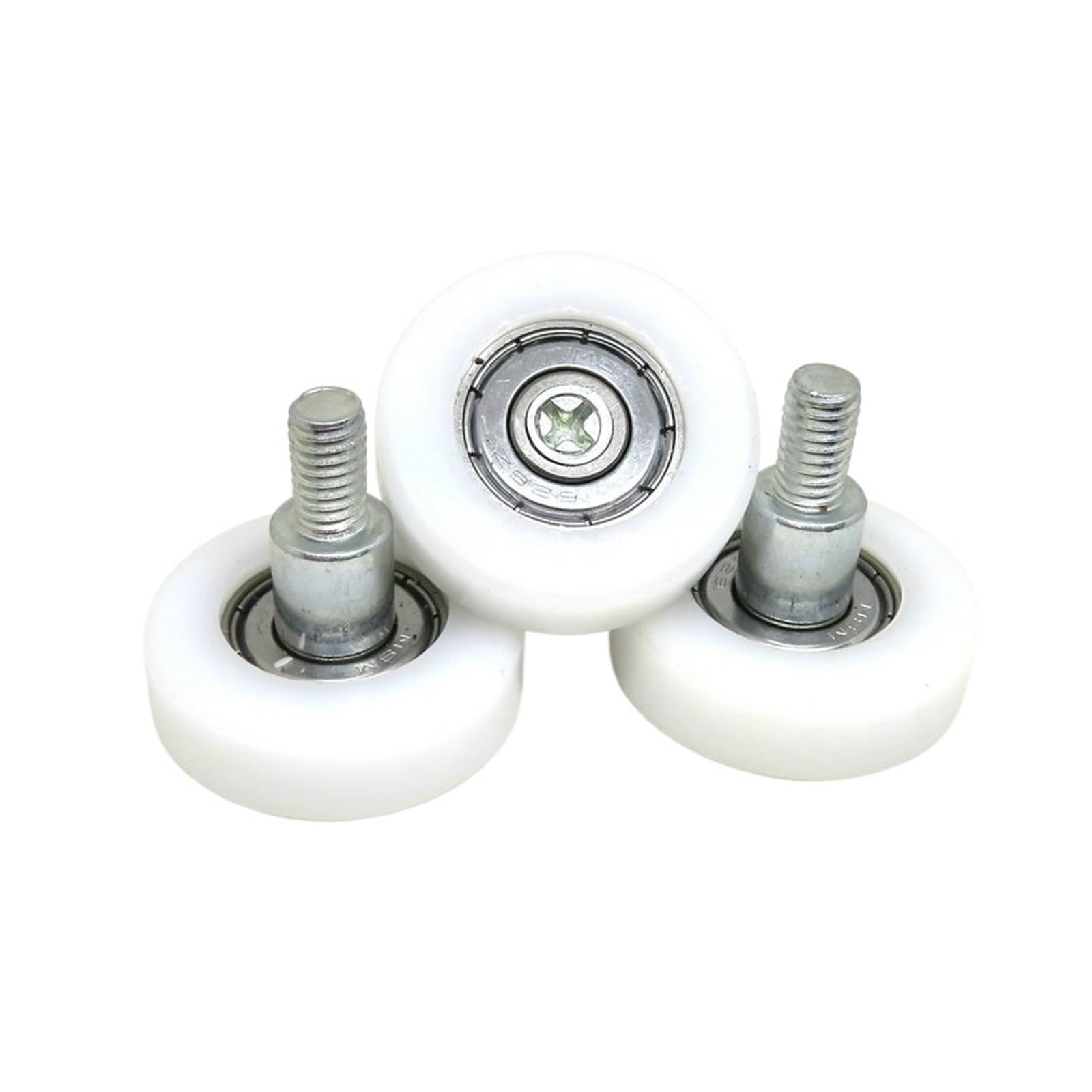 Sfjsfimq Bs62630-9C8l10m6 5 Pieces Outer Diameter 30Mm Plastic Bolt Bearing 30X9xm6 Pom Covered Roller Glass Wall Wheel Nylon Pulley(Bs62630-9C8l10m6)