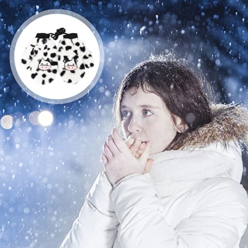 VALICLUD 1 par de luvas de vaca criativas dos desenhos animados pendurado pescoço luvas de vaca de p