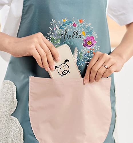 Image of FancyDressWale Waterproof Kitchen aprons for women and men with big Pocket and creative hand wipping