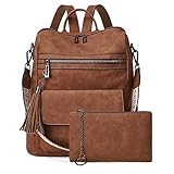 Shrrie Backpack Purse for Women Fashion Purse Backpack Satchel Travel Leather Backpack Shoulder Bag
