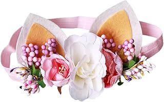 ifundom Faixa De Cabeça De Flor Faixa De Cabeça De Renda Lenço De Cabeça Para Crianças Crianças Laços De Cabelo Guirlanda De Cabelo De Flor Faixa De Renda De Bebê Faixa De Cabeça De Bebê