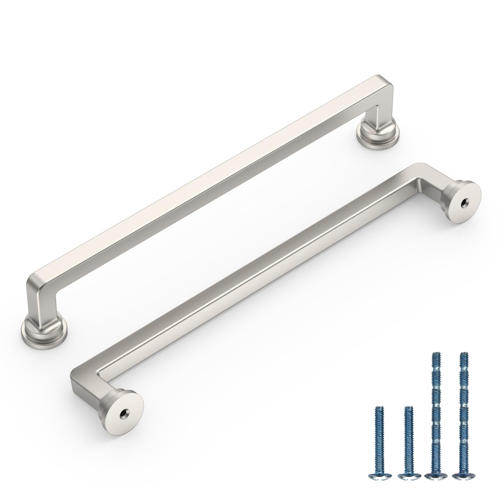 10 Pack 10 Inch Brushed Nickel Cabinet Pulls, Kitchen Hardware