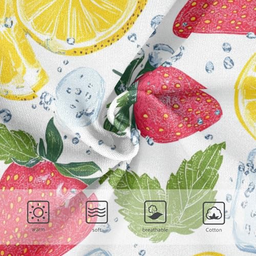 Wusikd Lemon Strawberrywhite Girls' Underwear Cotton Ice Cubes Girls Briefs Soft Toddler Underwear 2T3