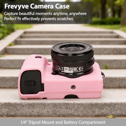 Funda de silicona para cámara Sony Alpha A6400 A6300 rosa miniatura 5