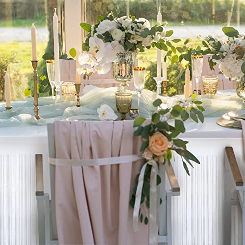 4 Packs Metallic Foil Fringe Table Skirt Tinsel Table Skirt Disposable Table Skirt Banner For Rectangle Tables Wedding Birthday Holiday Parties Decoration (White) #TOP3