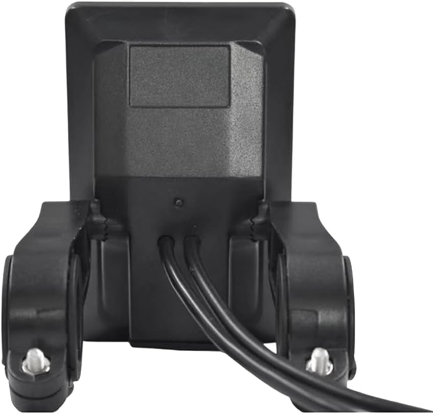 Back view of Wuden M6C Electric Bike LCD Display Meter with cables