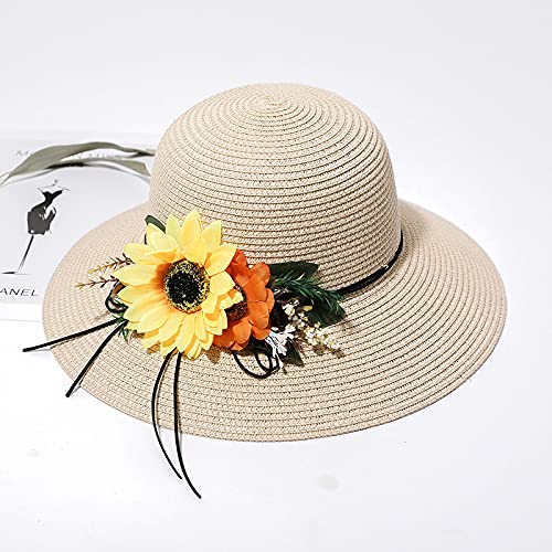 Sombrero de mujer con ala ancha para sol miniatura 3