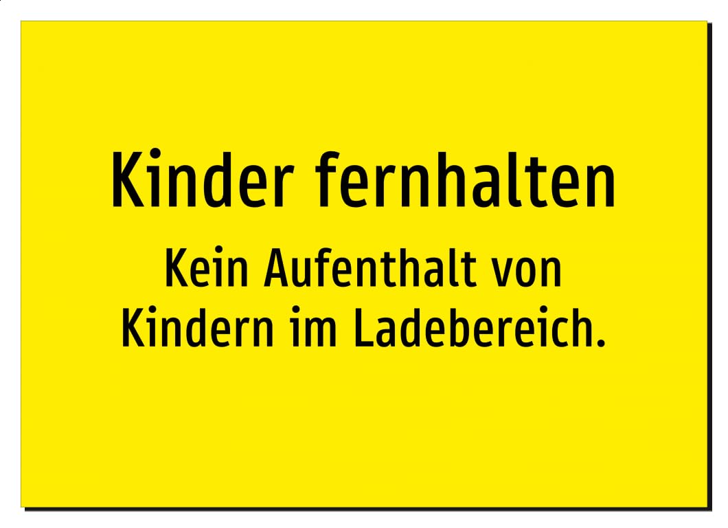 41190-DE-T-08 | Kinder fernhalten - Kein Aufenthalt von Kindern im