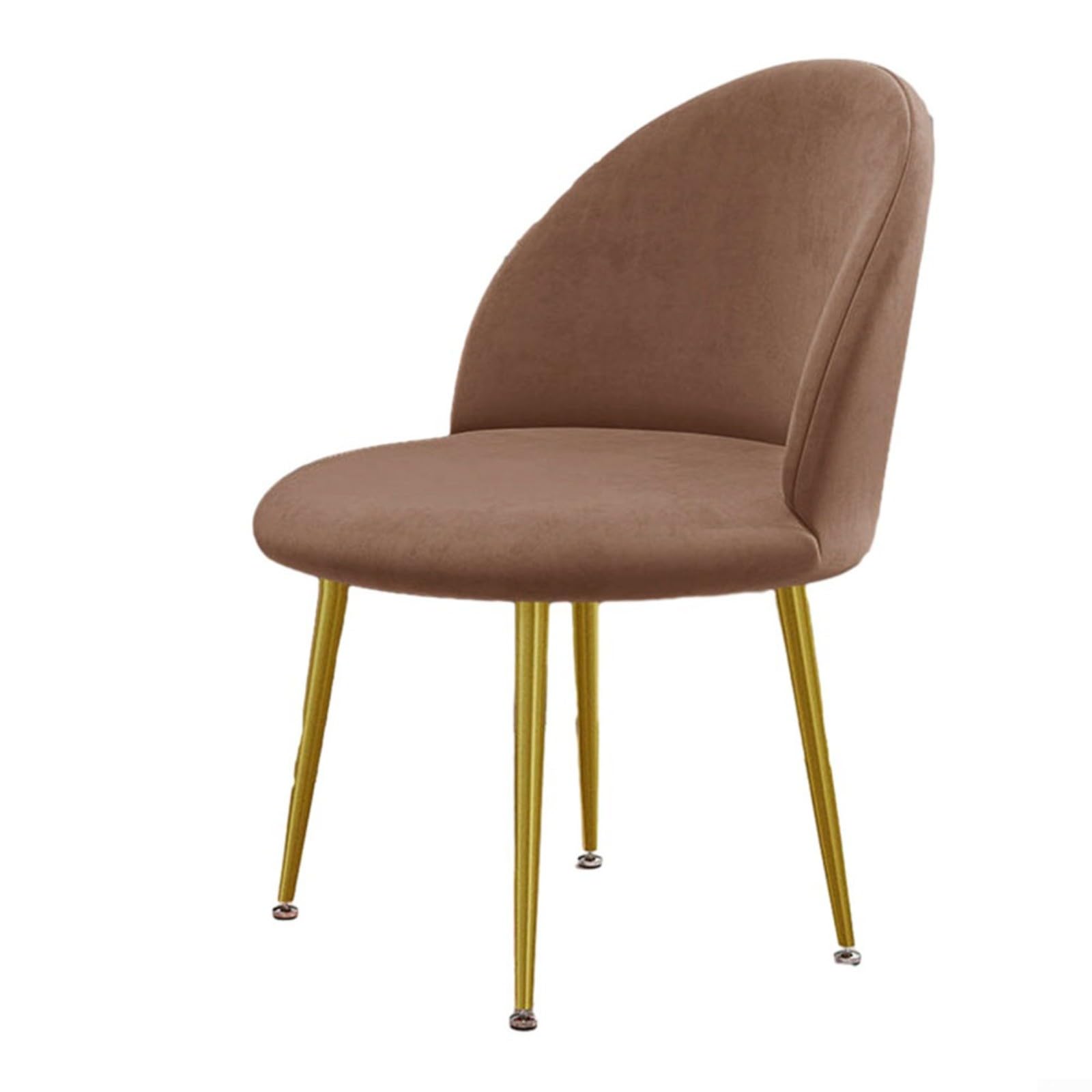 UTTASU Velvet Fabric Stretch Chair Cover Elastic Slipcover for Home Hotel Round Stool Duckbill Chair Protector Multiple Colors (Dark Brown)