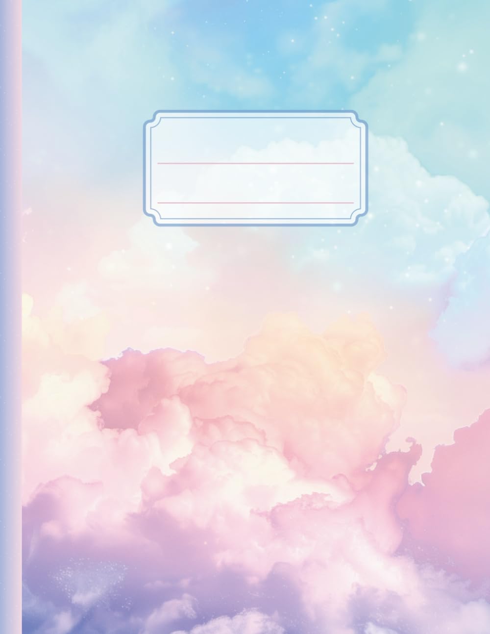 Head in the Clouds – Dreamy Notebook Collection: 140 College-Ruled Pages with Barely-There Lines | Pastel Cloud Composition Book for Writing, Journaling & School Notes
