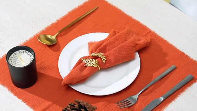 Servilletas de Tela hechas a mano, 17 x 17 pulgadas, pack de 12 miniatura 7