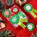 JarThenaAMCS 12 Pcs Christmas Ugly Sweater Award Ribbons Red Green Prizes Contest Award 1st 2nd 3rd Contest Place Medals for Xmas Holiday Party Favor Decoration