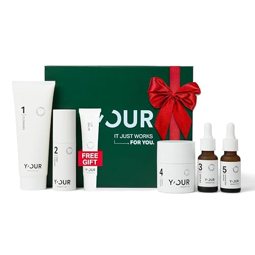 Miniatura 10 de Y'OUR Set de cuidado de la piel no tóxico, seguro para el embarazo, sistema de 3 pasos con limpiador, crema de día y crema de noche, calmante y
