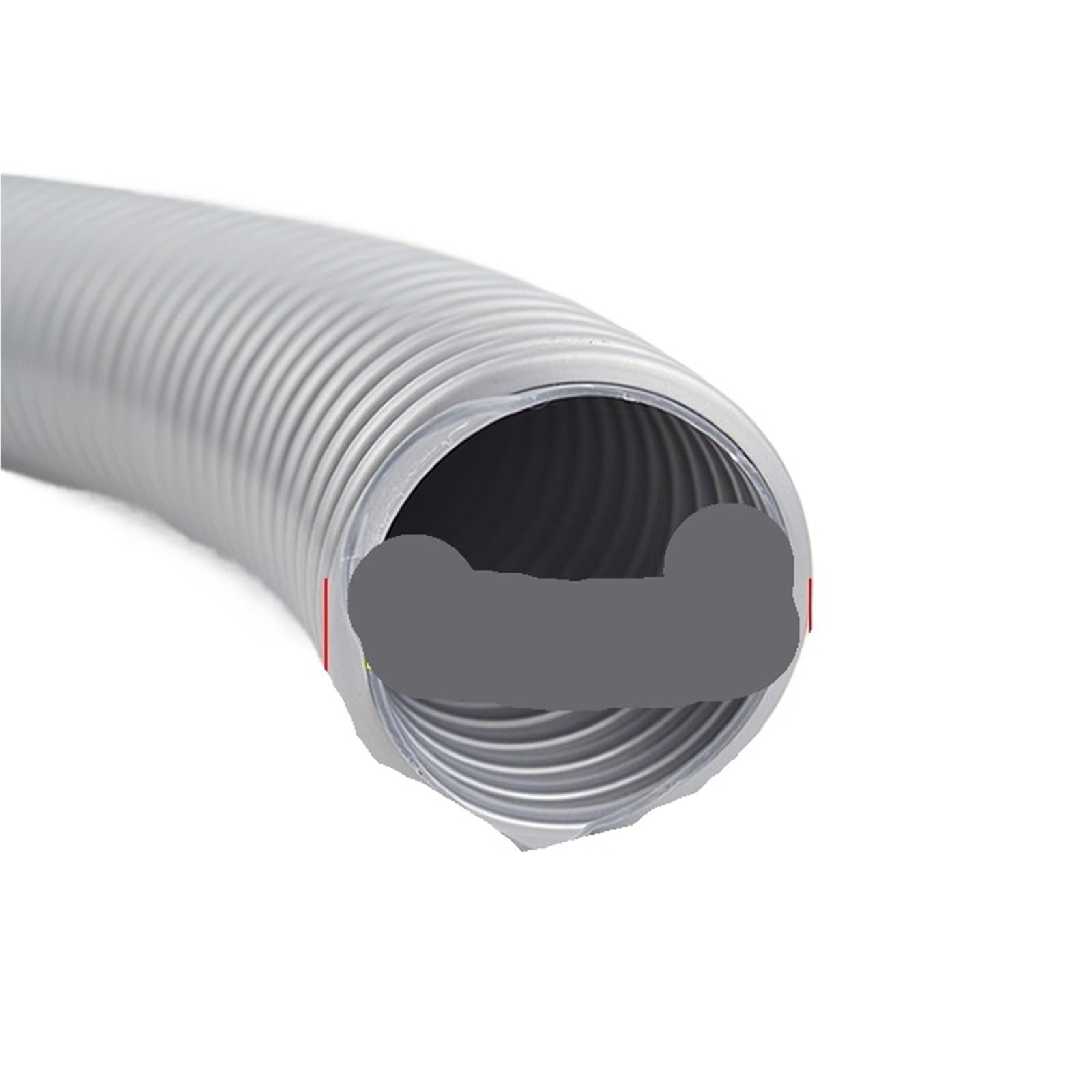 Hose Inner 40mm Outer 48mm Extension Connector Two-Way Vacuum Cleaner Accessories(Gray 40mmx 1m)