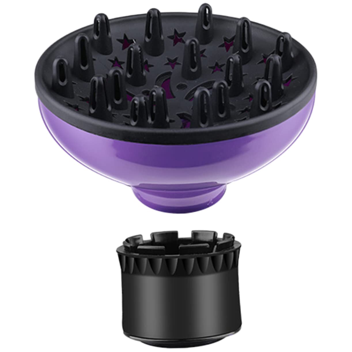 Healeved Easy Install Hair Dryer Diffuser Nozzle DIY Attachment for Curly Hair Styling