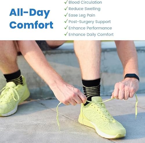 IRAMY Medias de Compresión Tobilleros Mujer Calcetines Compresion Running Calcetines Deporte con Cusión para Plantar Fasciitis 3 Pares - imagen 6