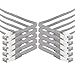 Price comparison product image 1m - gray - 10 pieces CAT.7 Gigabit Ethernet LAN ribbon ribbon cable (RJ45) network cable raw cable (10Gbit/s) installation cable flat slim compatible with Cat.5 - Cat.5e - Cat.6