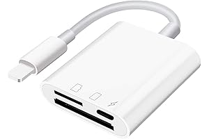 SD Card Reader Phone Adapter for iPhone iPad