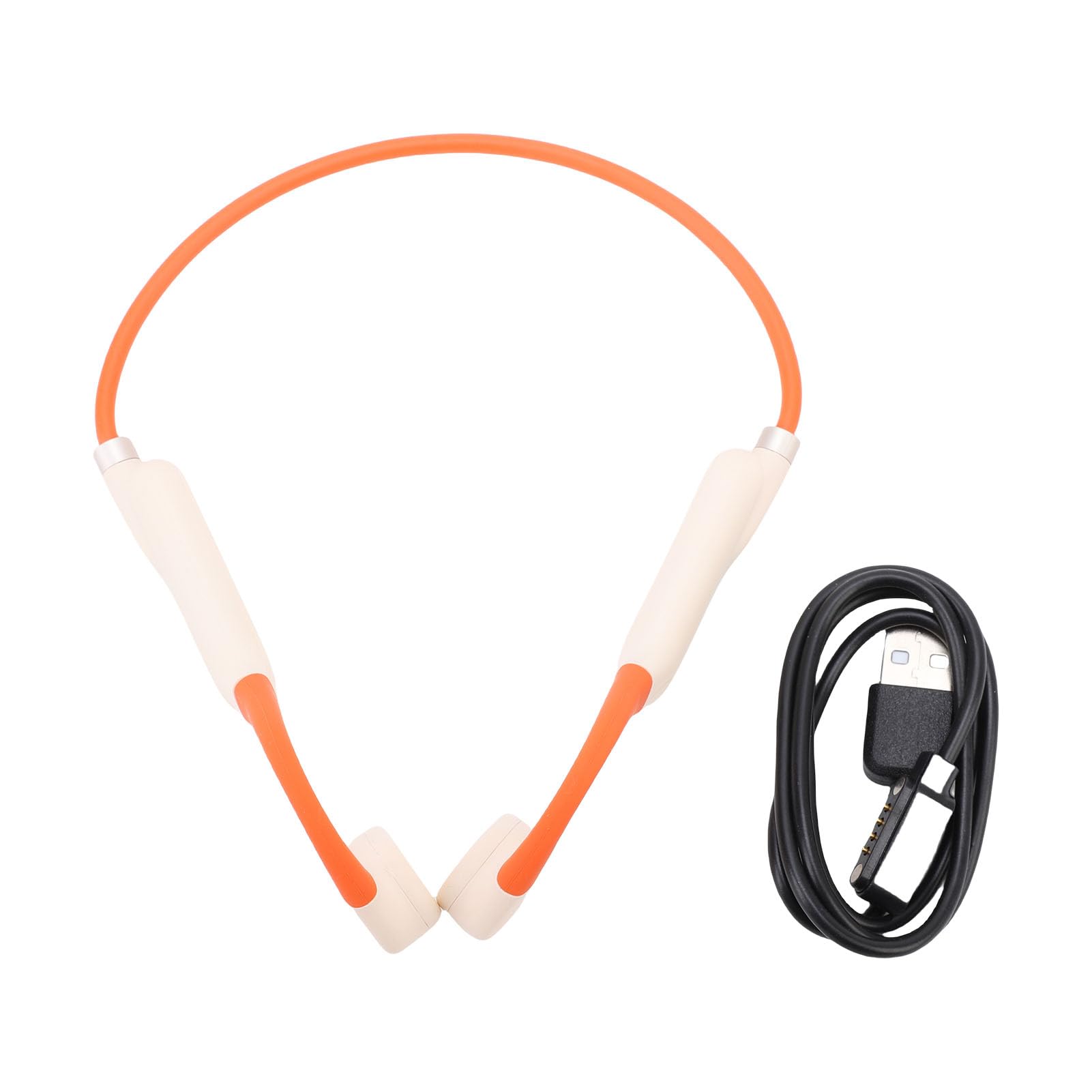 Yosoo Health Gear Cuffie a Conduzione Ossea Auricolari Wireless con Memoria da 32 GB IPX8 Orecchio Aperto BT 5.4 Cuffie con Archetto da Collo Riproduzione 8 Ore per Corsa Nuoto Ciclismo Allenamenti