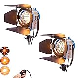 INSTALLATION FACILE D'UNE AMPOULE : Halogène ampoule fresnel 300W, une longue durée de vie. Fournir un environnement lumineux pour prendre les photos ou vidéos. La douille lumineuse de ce fresnel light est de type GY9.5 conformément à la norme internationale. Si vous devez une remplacer une ampoule d'un halogène lamp studio, il suffit ouvrir le corps de la lampe et d'insérer l'ampoule directement. Facile.