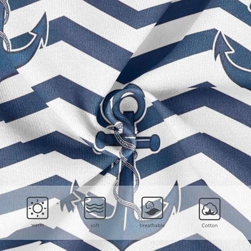 Cotton Girls Underwear Toddler Navy Blue Anchor White Blue Cute Panties Girl Bright Briefs Underpants 2t3