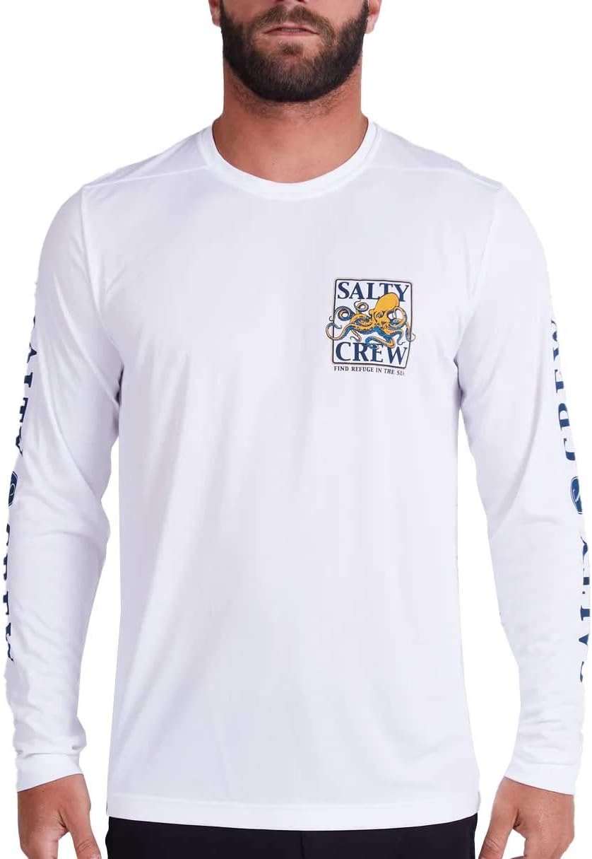 Salty Crew Ink Slinger LS Surf Shirt - White