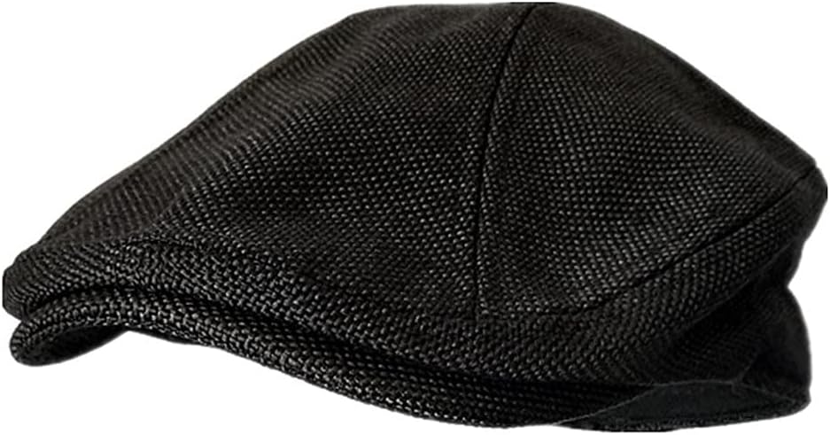 Mens Berets Grey Cotton Linen Flat Cap Male Solid Fitted Retro Driving Hat Duckbill Brand Plain Ivy