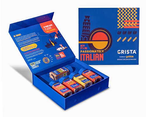 Image of CRISTA Passionately Italian Seasonings Gift Box | Oregano Seasoning | Paprika Powder | Pizza Seasoning | Italian Seasoning | Cacio E Pepe Seasoning | Diwali Gifts For Family And Friends | Pack of 5