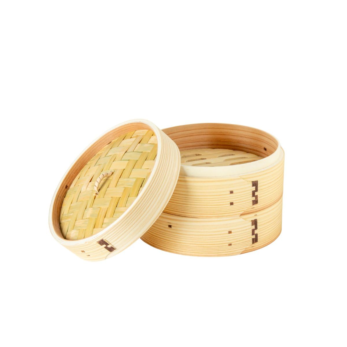 Amazon｜Thunder Group せいろ 蒸し器 18cm 2段セット シート20