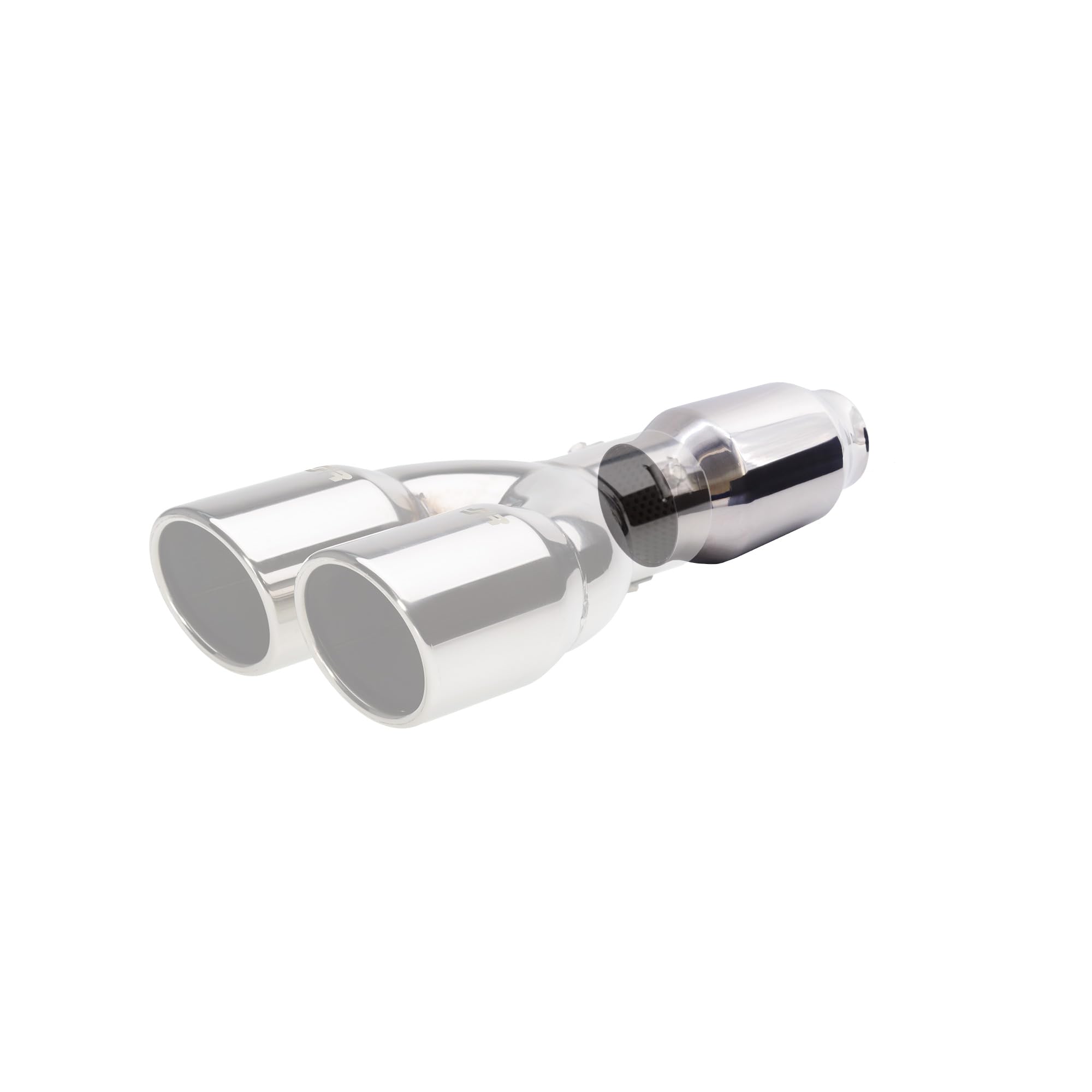 Simoni Racing ESR4 - Silencieux Sport Universel, Sortie Ronde Droite, Silencieux Droit pour Auto en Acier Inoxydable, Longueur 160 mm