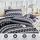 Tokokimo Housse de Couette Double 240x220 cm, 100% Microfibre, Style Bohème, Housse de Couette Douce et Résistante Aux Rides, 1 Housse de Couette + 2 Taies d’oreiller 65x65cm, Noir