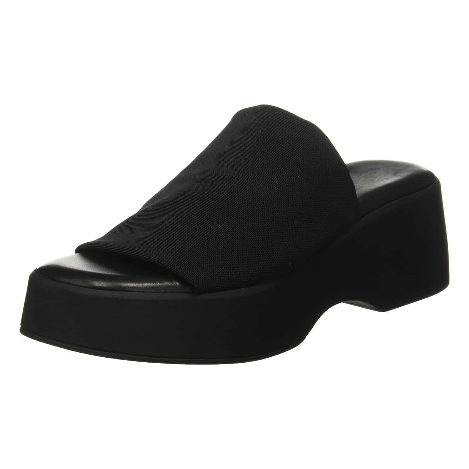 Minshluu Womens Wedge SIides Sandals Platform Open Toe Slip On Elastic Band Wedges Shoes