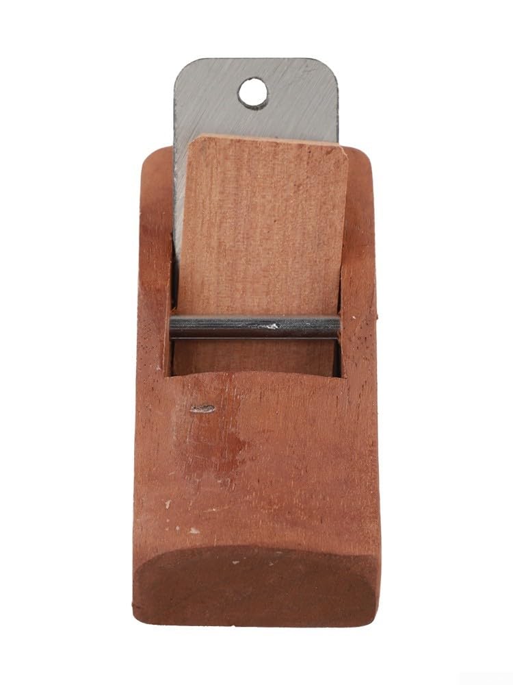 Cepilladora de mano de madera para carpintería, herramienta de corte plano con hoja de metal, carpintero, manualidades, plano de afeitado para proyectos de jardín en casa (100 mm)