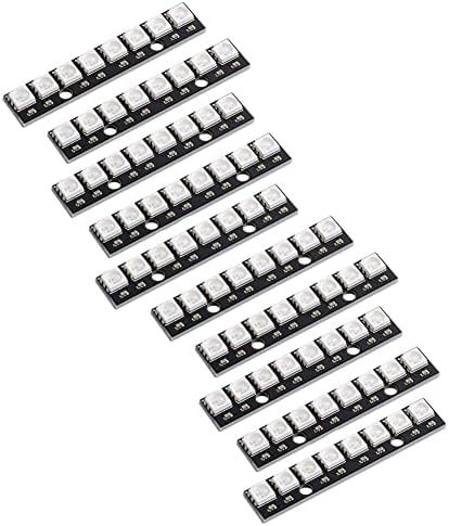 Amazon.com: DIYmall 10PCS 8 RGB LED Stick 8 X WS2812B 5050 RGB LED with ...