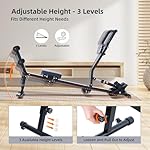 Sportneer Hydraulic Rowing Machine - Rower Machine for Home - Foldable Rowing Machine with 12-Level Resistance - Multi Functional Row Machine Equipped with Caster and Backrest, 297lbs Maximum Load - Image 4