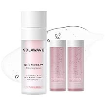 Microcurrent and Red Light Therapy Actvating Serum | For Skincare Wands 3-Pack with 2 Refills | Enhance Facial Skincare Wand Results by Solawave