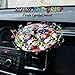 Car Cymbal Air Vent,Musical Car Accessor,Mini Car Crash Cymbals,A Great Gift for Music Lovers,Drummer,Husband,Wife,Friend,Suitable for All Vehicle Types(Skull 05)