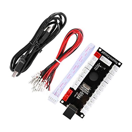 Easyget Zero Delay Arcade Game USB Encoder PC to Joystick for MAME & Raspberry Pi Retropie Projects SANWA Parts