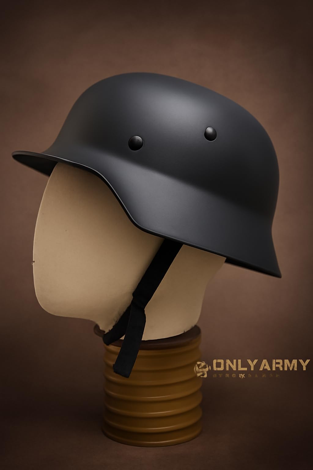 Casco Rievocazione Nero - Replica Storica in Plastica ABS con Imbottitura in Schiuma - Copricapo Leggero per Cosplay, Espositori e Collezionisti
