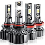 TXBILMOO Upgrade Headlight Bulbs Compatible With 2009-2025 Dodge RAM 1500 2500 3500, High/Low Beam Headlights Bulbs combo, Plug n Play, Pack of 4