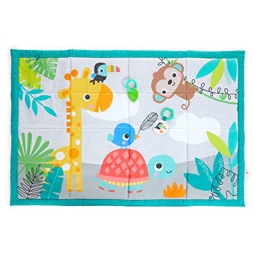 Tapis d'eveil geant bebe Bright Starts compact pour les sorties au parc en famille
