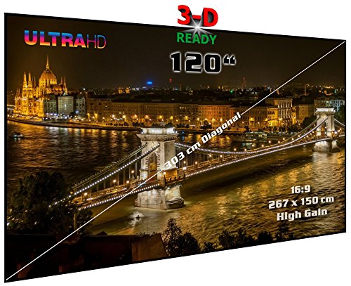 Écran de projection 3D passif 100 pouces haute luminosité St-Flatscreen-HS