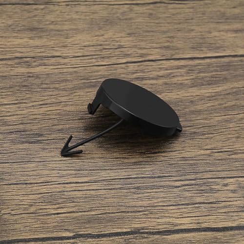 ECSiNG Abdeckkappe für Vordere Anhängerkupplung 5K0807241E Vordere Stoßstange Anhängerabdeckung Zubehör Teile Abschleppösen Kappe Kompatibel mit Golf VI MK6 2009–2013 Schwarz