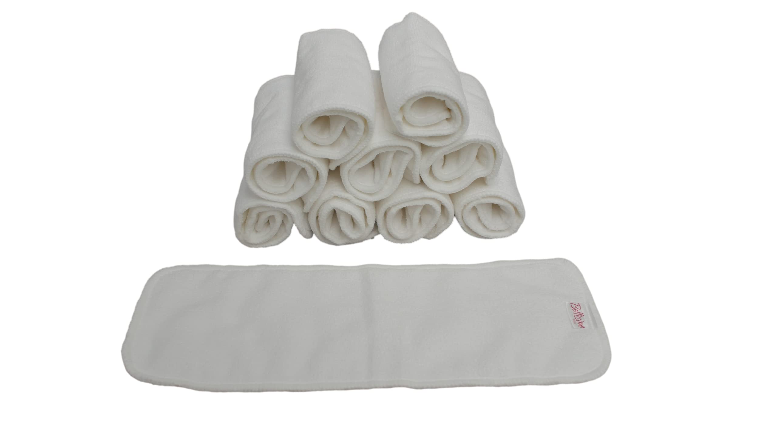 Lot de 10 inserts en microfibre 3 couches ☆ Booster super doux pour couches réutilisables