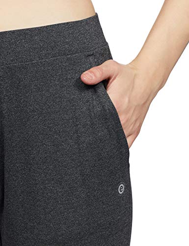 Image of Enamor Mid Rise 7 /8th Length Drawstring Closure Travel Pants for Women - Relaxed Fit, Quick Dry, Antimicrobial - E068