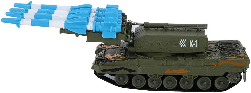 Lantro JS Modelo de misil guiado, Juguete de aleación Duradero, la torreta se Puede Girar, 1:40 para niños entusiastas Militares en el hogar niños